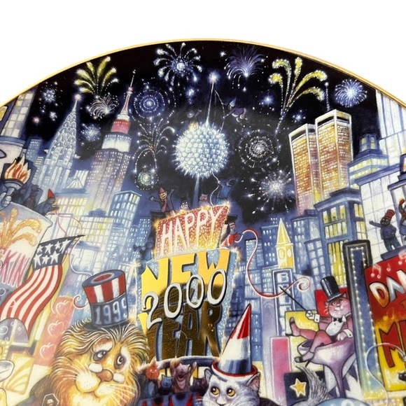 Franklin Mint Heirloom Bill Bell Ring In The Mew Millennium Collector Plate - Picture 4 of 12